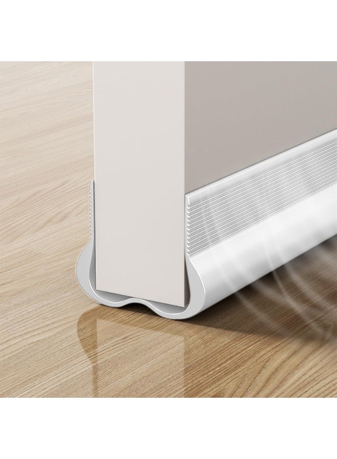 XiuWoo 3-Pack Large 36" Under Door Draft Stopper - Adjustable Twin Seal Draft Guard for Bottom of Doors & Windows, Black, Noise Blocker & Energy Saver - Image 1