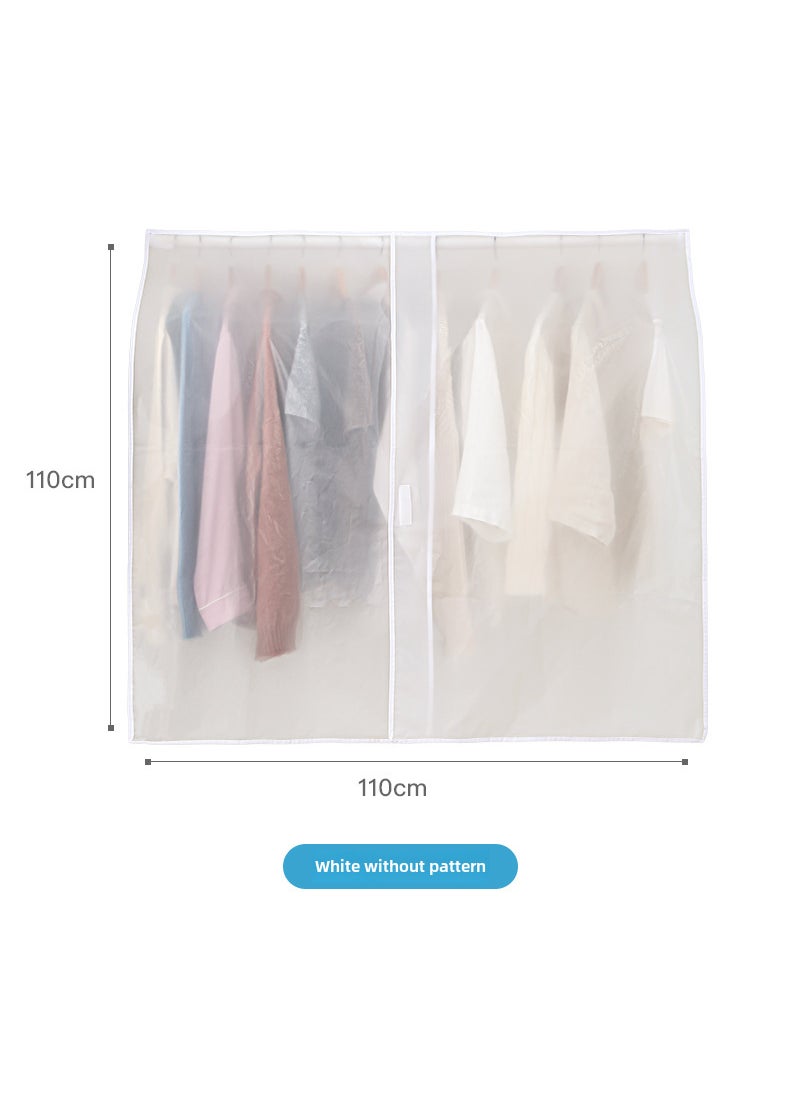Generic Thick Transparent Garment Dust Cover Storage White without pattern 