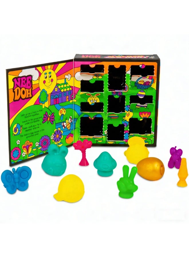 Needoh Golden Egg Hunt Squishy Surprise Set | 10 Pack Squishies with Hidden Golden Egg | Stress Relief Fidget Toys for Kids - Image 3