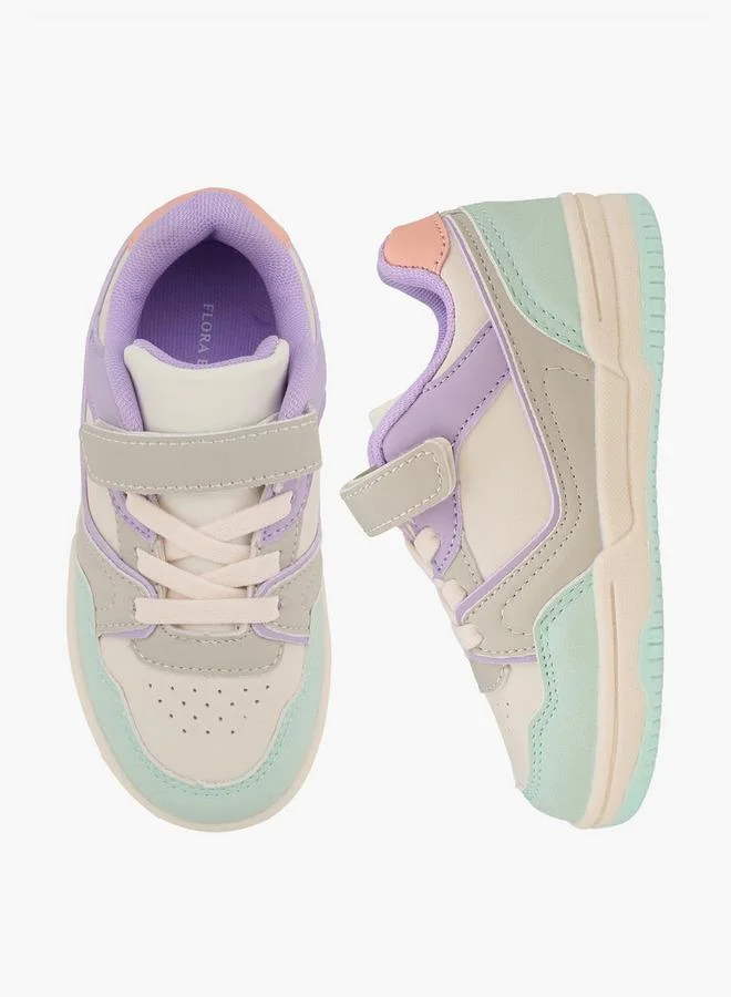 Flora Bella By Shoexpress Girls Hook & Loop Ankle Sneakers
