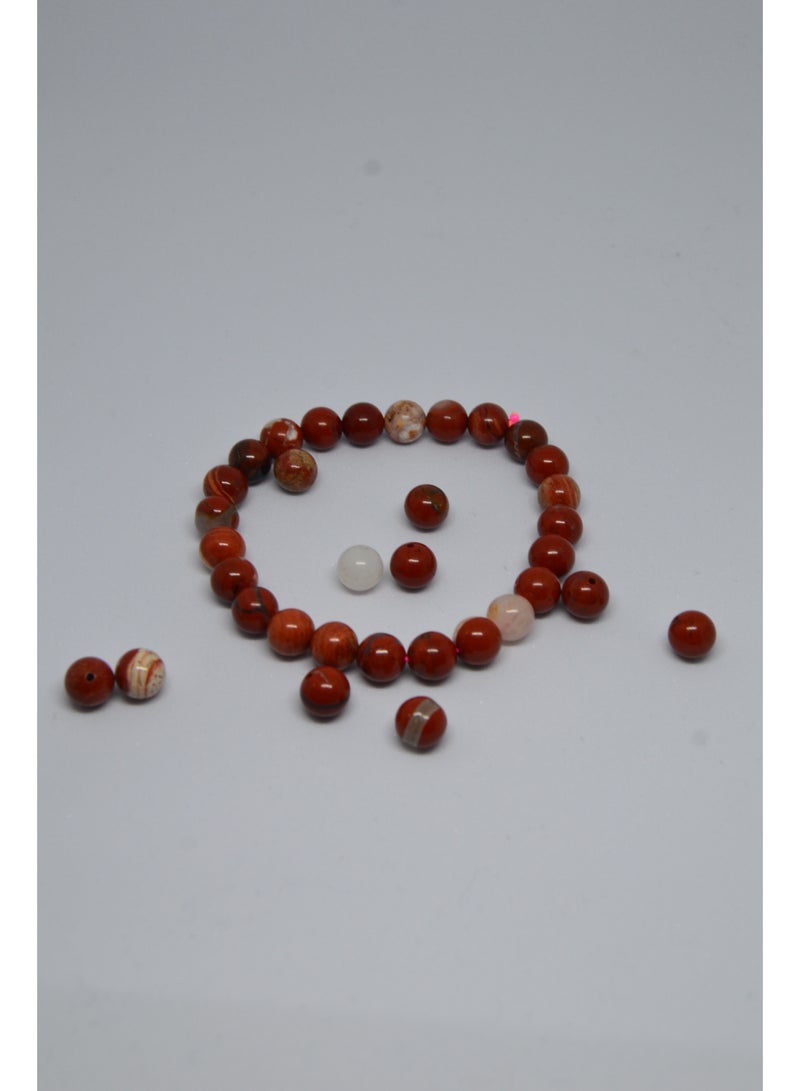 سوار حجر اليشم الأحمر الطبيعي - Image 2