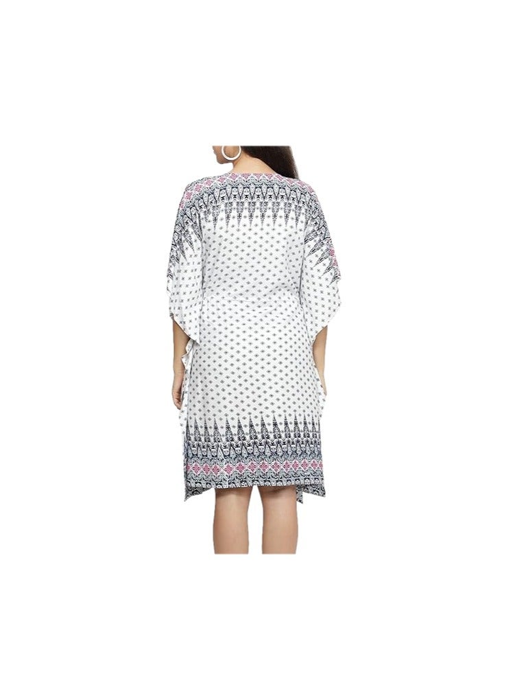 Zebees Women Floral Printed Multicolor Kaftan/Relaxed Fit/ Free Size/Comfortable Maternity Dress  - Image 2