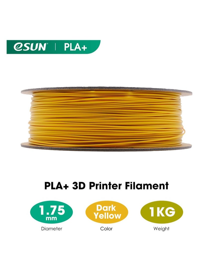 eSUN 1.75 ملم GOLD PLA+ خيوط طابعة ثلاثية الأبعاد 1 كجم بكرة (2.2 رطل)، ذهبي - Image 2