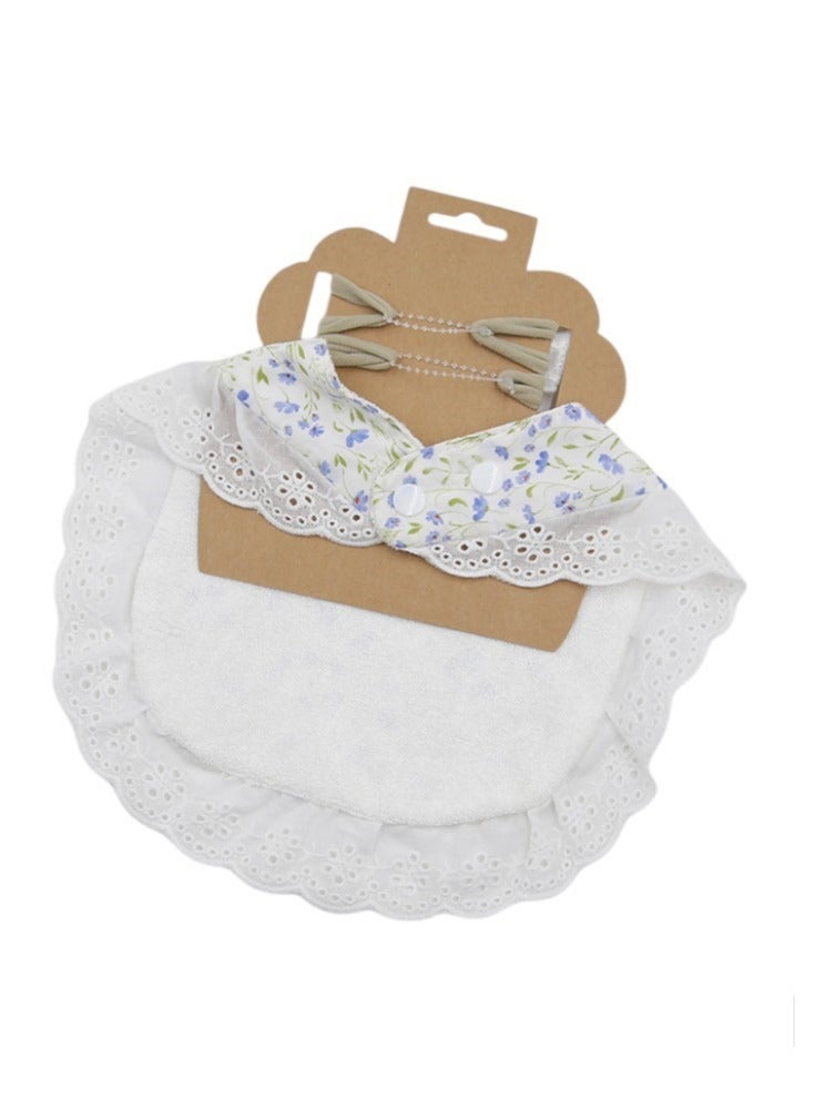 Bambimici -Bella Baby Bib Set For Babies Flower Printed Purple - Image 2