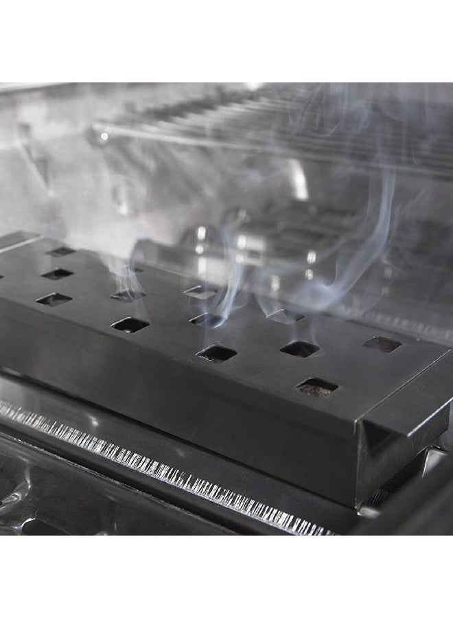 برويل كينغ صندوق مستطيل من ستانلس ستيل للشواء باللون الفضي وبأبعاد 8 × 33 × 4.5 سم. - Image 4