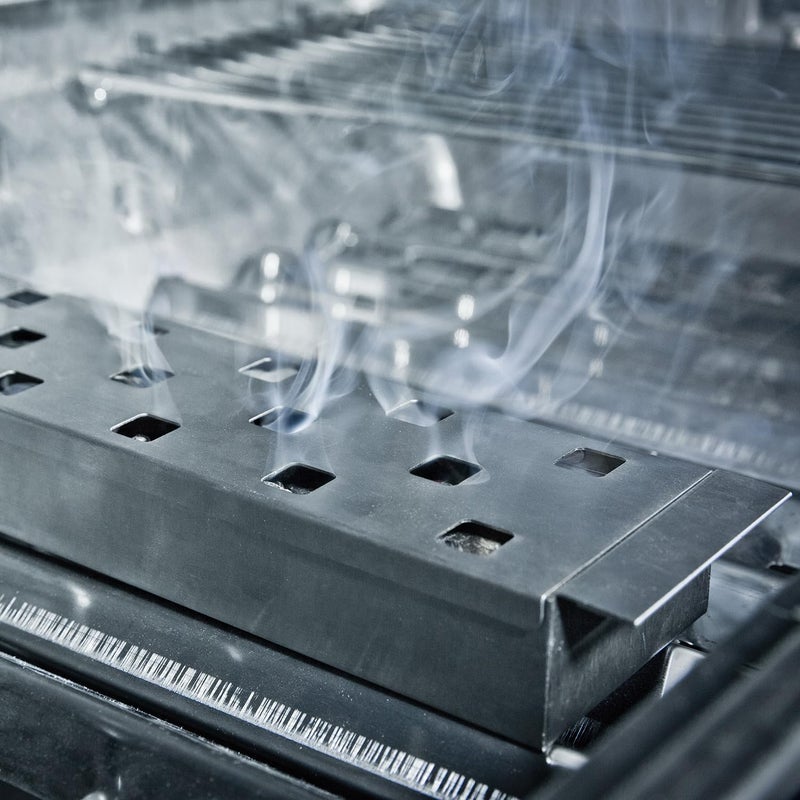 برويل كينغ صندوق مستطيل من ستانلس ستيل للشواء باللون الفضي وبأبعاد 8 × 33 × 4.5 سم. - Image 3