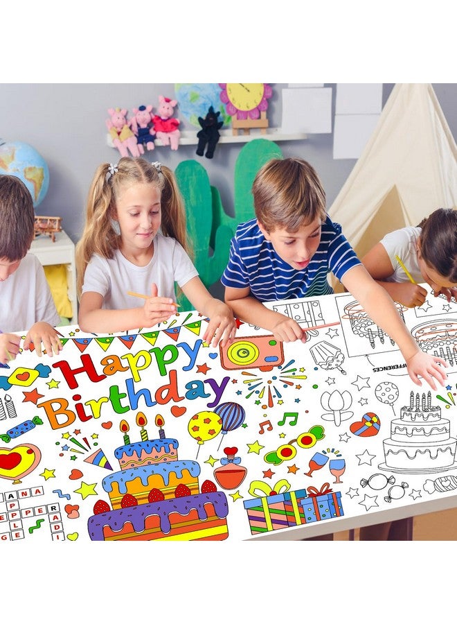 ملصق تلوين عملاق لعيد الميلاد السعيد، مفرش طاولة كبير لتلوين عيد الميلاد، غطاء طاولة ورقي لعيد الميلاد السعيد، ملصق نشاط عيد الميلاد للأولاد والبنات، أنشطة الفصل الدراسي في المنزل - Image 3