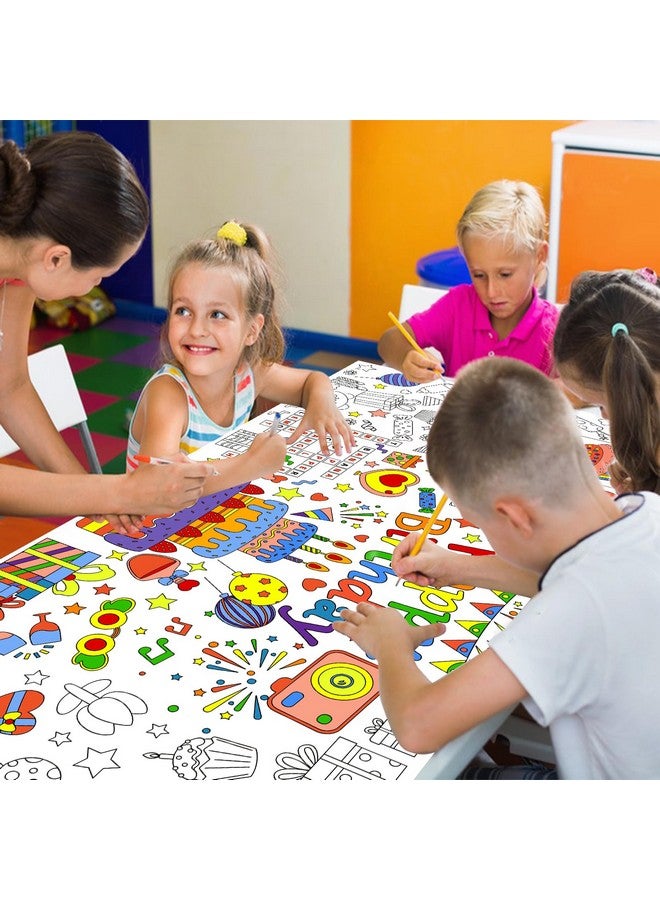 ملصق تلوين عملاق لعيد الميلاد السعيد، مفرش طاولة كبير لتلوين عيد الميلاد، غطاء طاولة ورقي لعيد الميلاد السعيد، ملصق نشاط عيد الميلاد للأولاد والبنات، أنشطة الفصل الدراسي في المنزل - Image 2