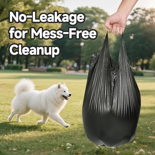 Eiszhjk 60 Count Pooper Scooper Bags Compatible with Arm and Hammer, Dog Waste Bags with Easy-Tie Handles, Extra Thick with No-Leakage Pet Poop Bag for Swivel Bin and Rake, Multi-Use (Only Dog Poop Bags) - Image 3