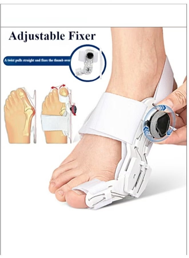 Toe orthosis, toe bunion orthosis, adjustable knob suitable for men and women left and right feet - Image 1