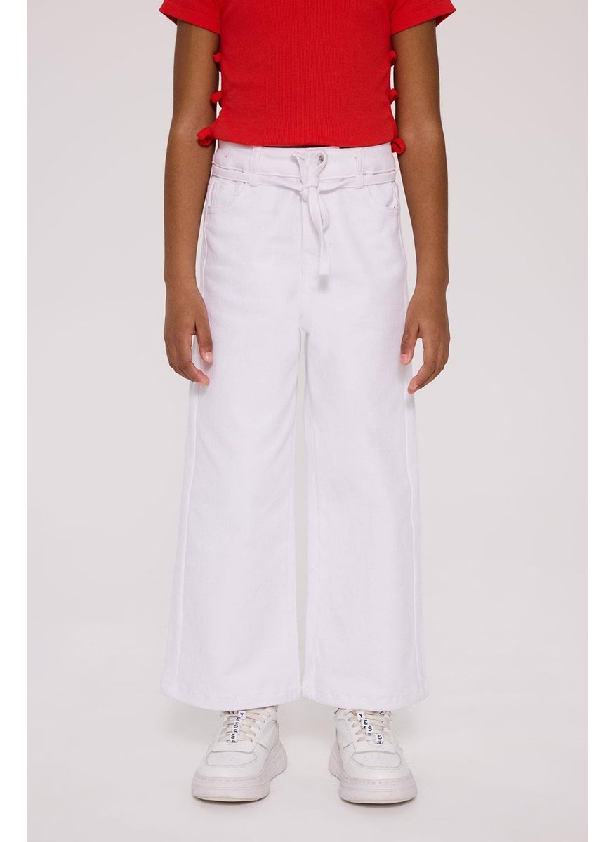 Tyess Basic Girl White Trousers  - Image 2