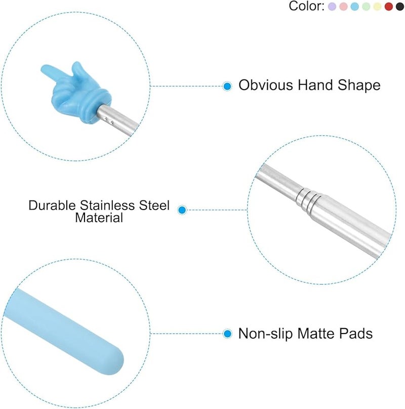 باتيكيل عصا مؤشر المعلم التلسكوبية 7 ألوان دليل عرض السبورة البيضاء في الفصل الدراسي - Image 5