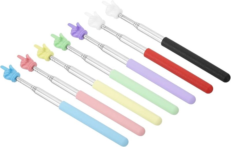 باتيكيل عصا مؤشر المعلم التلسكوبية 7 ألوان دليل عرض السبورة البيضاء في الفصل الدراسي - Image 2