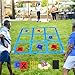 CWLAKON Outdoor Giant Tic Tac Toe Bean Bag Toss Games for Kids Adults Family Large Outside Lawn Yard Backyard Carnival Field Day Game Birthday Party Family Reunion Games Playground Fitness Equipment - Image 3