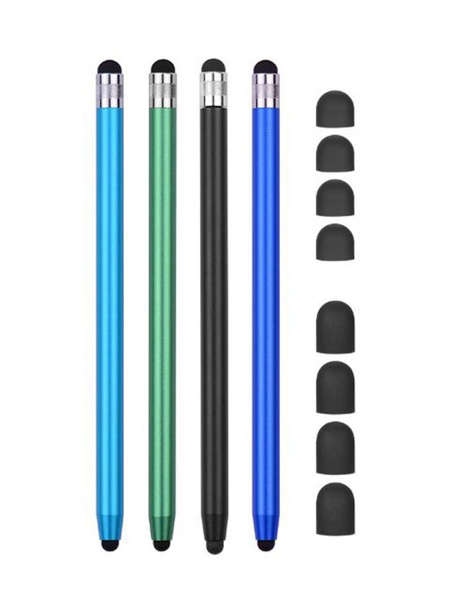NIBEMINENT 4-Piece 2-In-1 Touchscreen Stylus Pen Multicolour - Image 1