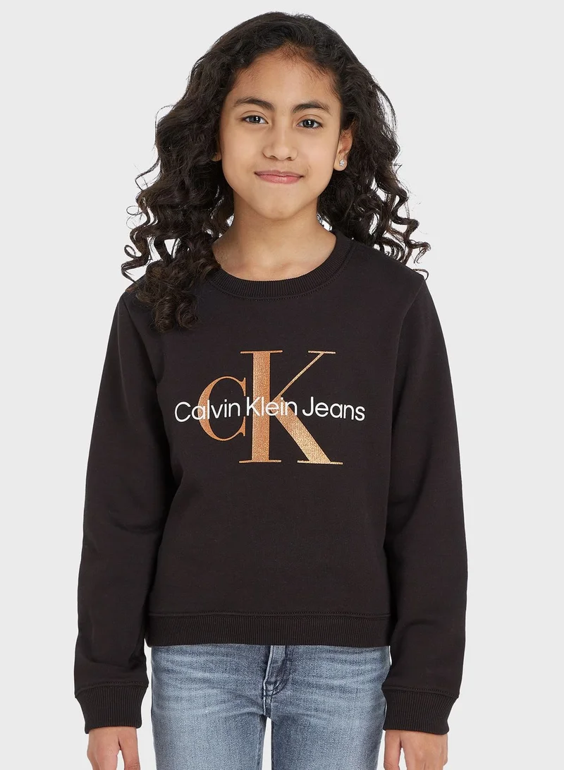 Calvin Klein Jeans Kids Crew Neck Sweatshirt
