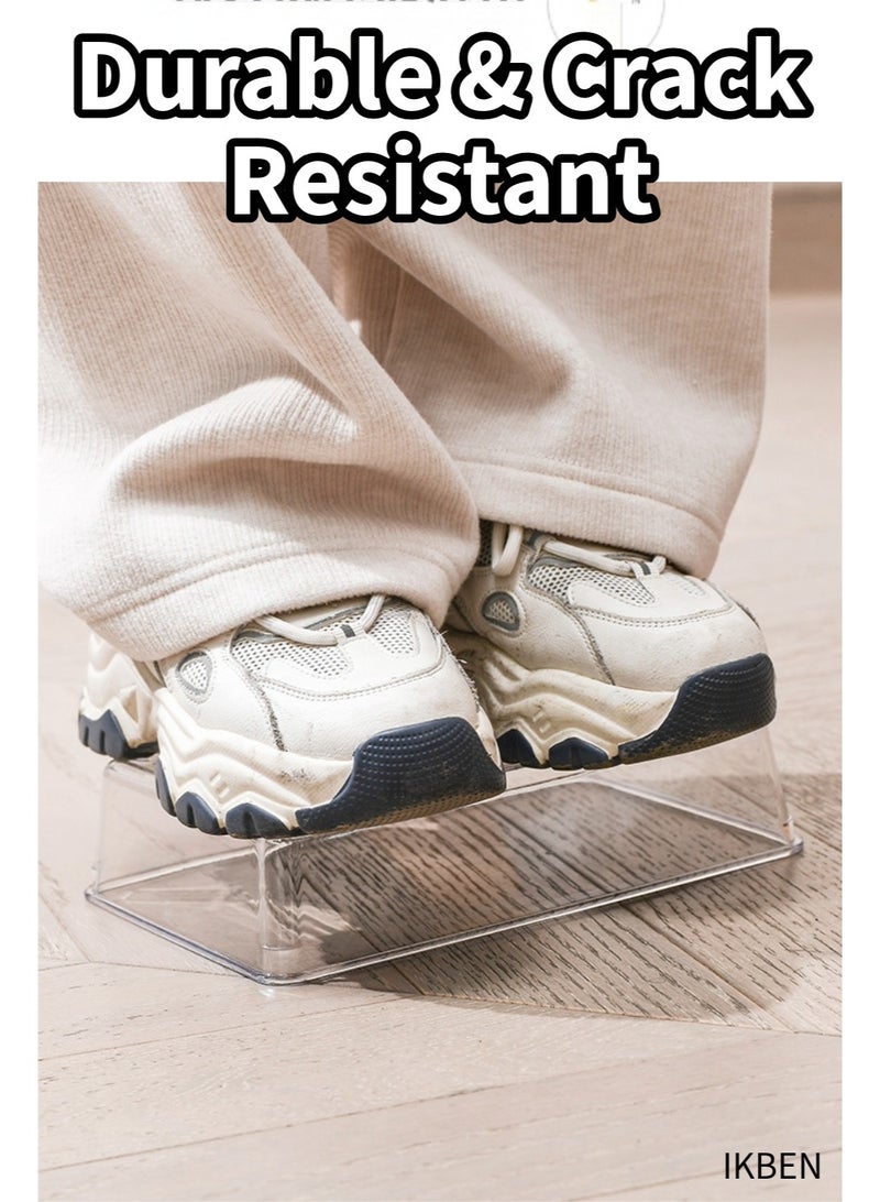 أيكبين مجموعة منظم الأدراج الشفافة من IKBEN مكوّنة من 17 قطعة – 6 أحجام من صناديق التخزين البلاستيكية للمطبخ والحمام والطاولة ومنتجات التجميل والمكتب – فواصل متعددة الاستخدامات مع منظم إضافي مجاني - Image 4