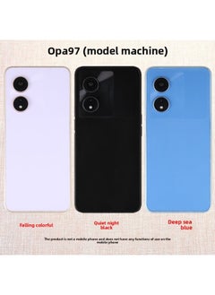 BA Gang Mobile Phone Model Is Suitable For OPPOA97 Mobile Phone Glass Screen Bright Screen Glory X40I Simulation Model-Applicable Models:Bright Screen-A97 Glass Deep Sea Blue