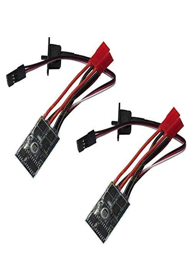 Hobbypower Rc 10a Brushed ESC Motor Speed Controller 1/16 18 24 Car Boat Tank W/o Brake(Pack of 2 Pcs)