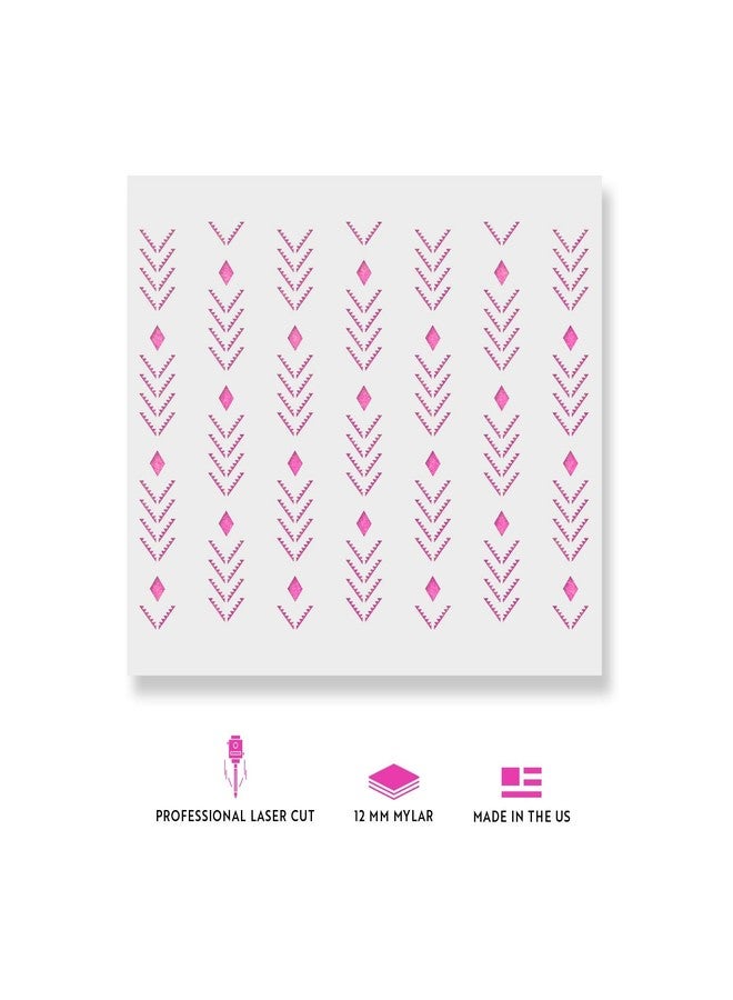 Stencil Revolution Zoom Arrow Pattern Wall Stencil - Decorate Your Home for Less - Use This Large Wall Stencil to Add A Designer Touch to Your Room! - Image 5