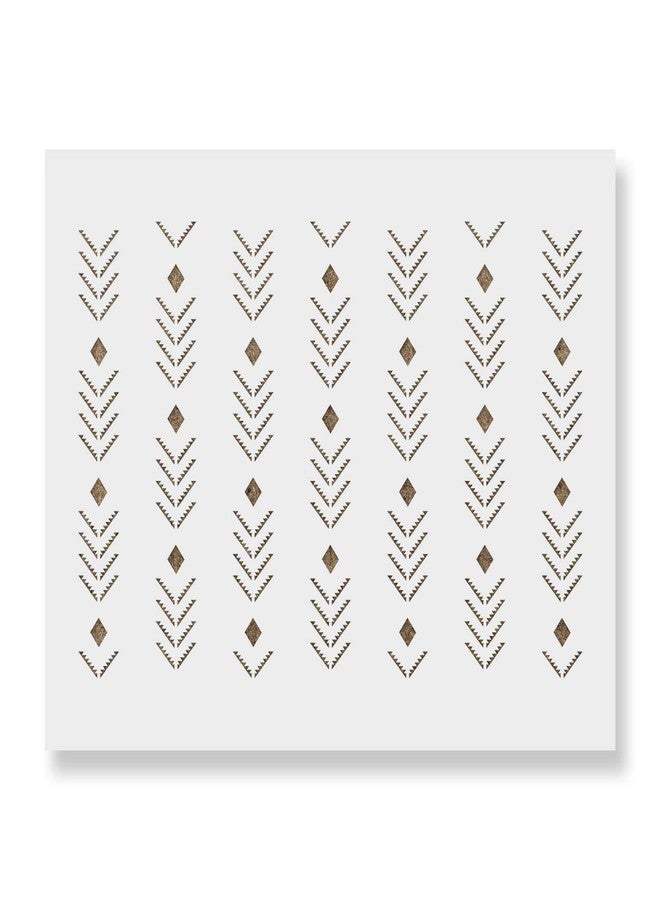 Stencil Revolution Zoom Arrow Pattern Wall Stencil - Decorate Your Home for Less - Use This Large Wall Stencil to Add A Designer Touch to Your Room! - Image 1