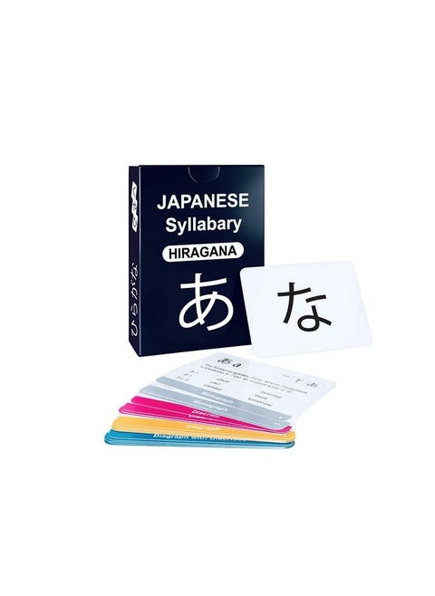 104 Japanese Syllabary Hiragana Flash Cards Audio Pronunciation & Example Words Educational Language Learning Resource For Memory & Sight Fun Game Play Grade School, Classroom, Or Homeschool