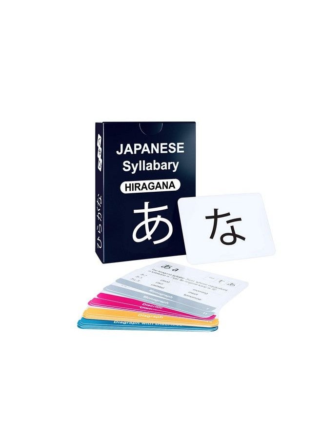 Briston - 104 Japanese Syllabary Hiragana Flash Cards Audio Pronunciation & Example Words Educational Language Learning Resource For Memory & Sight Fun Game Play Grade School, Classroom, Or Homeschool - Image 1