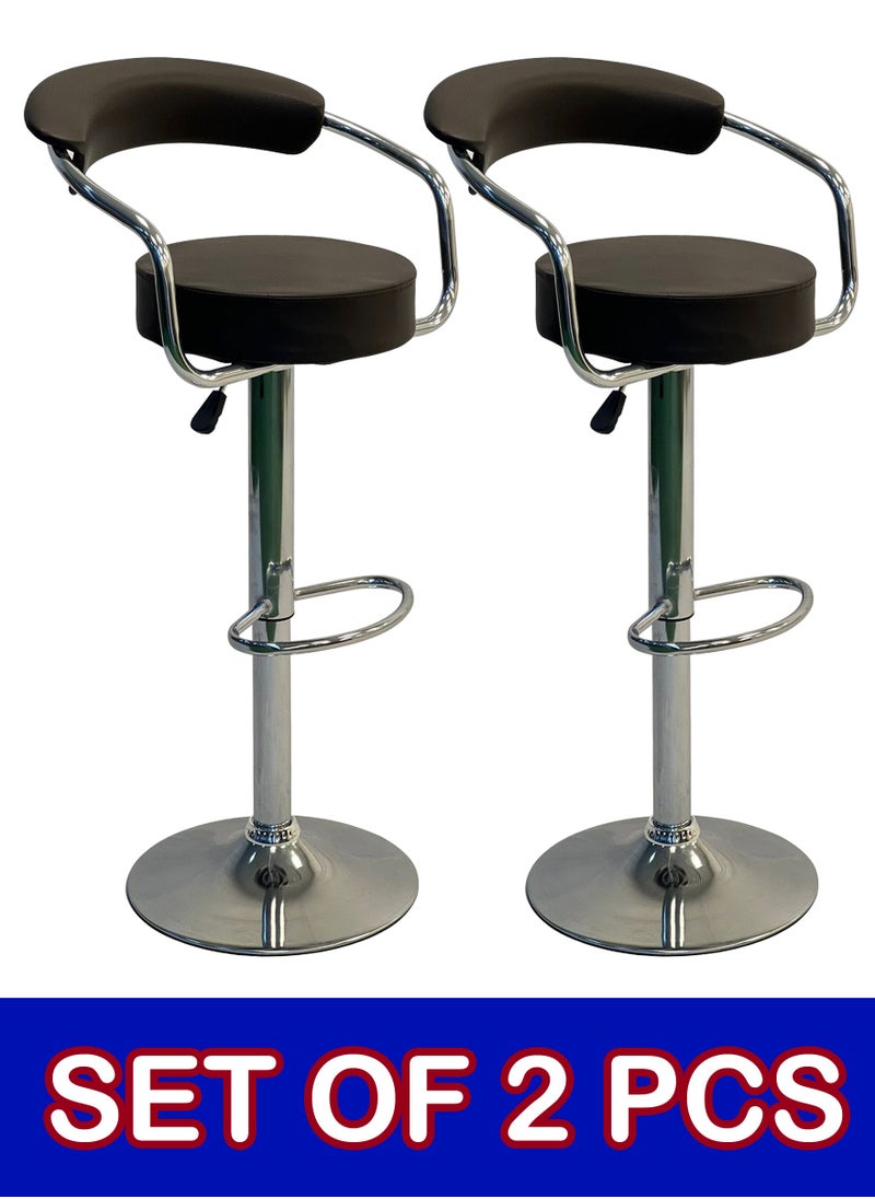 Living - SET OF 2 Bar Stools Modern Counter Height Barstools Adjustable - Image 1