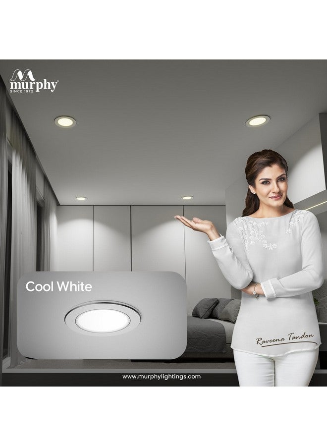 Murphy Croma 9W Concealed LED Downlight | Pack of 2 | Cool White |Aluminium Finish | Eye-Caring & Long-Lasting Brightness | 2 Years Warranty | Suited for 3 Inch Junction Box - Image 5
