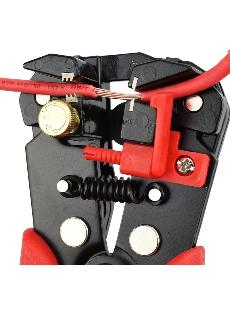 GGOOT Cable Wire Stripper Cutter Crimper Automatic Multifunctional Crimping Stripping Plier Tools Electric Hand Tool hardware tools (Color : Orange)  - Image 3