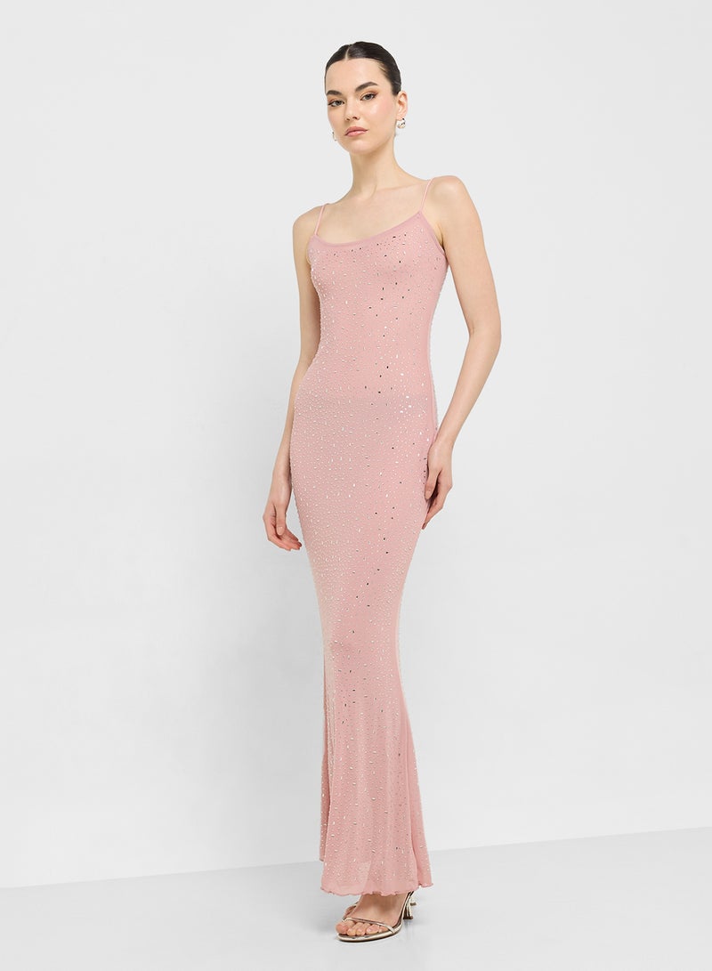 Ginger Rhinestone Slip Dress - Image 4