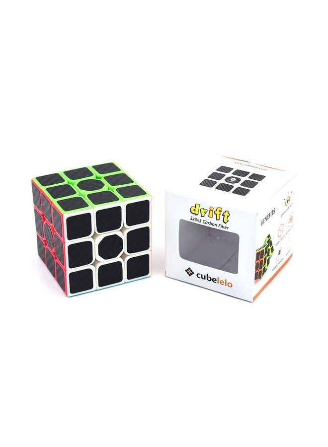 Cubelelo Cubelelo Drift 3x3 Carbon Fiber Speed Cube Puzzle | Premium Multicolor Magic Cube for Kids & Adults | Stress Relief Brain Teaser with Smooth Turns & Durable Carbon Fiber Stickers  - Image 1