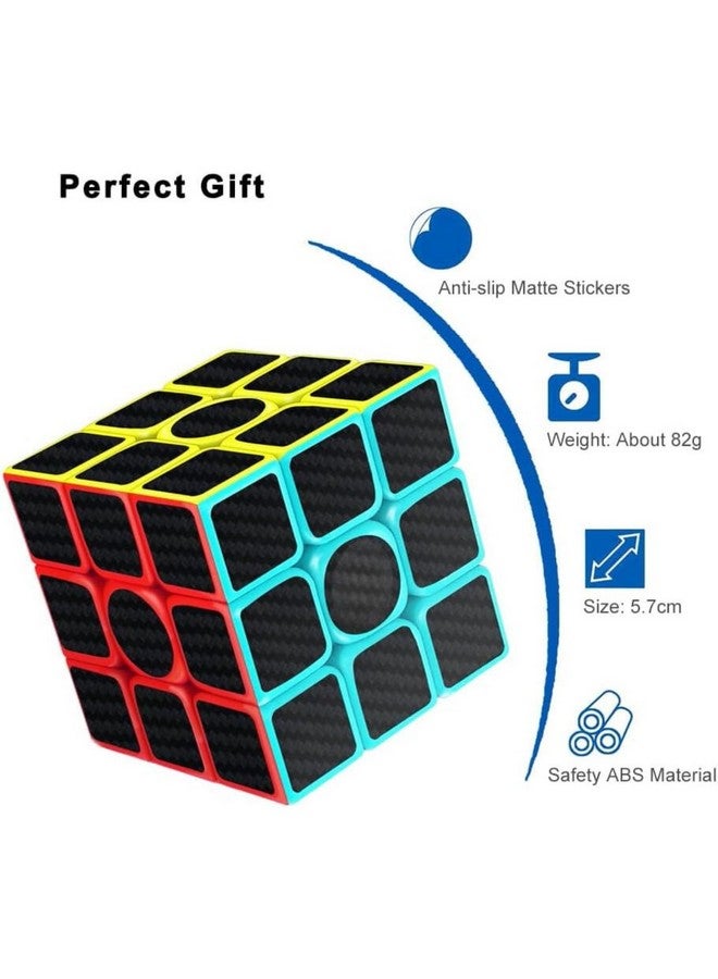 Cubelelo Cubelelo Drift 3x3 Carbon Fiber Speed Cube Puzzle | Premium Multicolor Magic Cube for Kids & Adults | Stress Relief Brain Teaser with Smooth Turns & Durable Carbon Fiber Stickers  - Image 5
