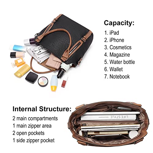 CLUCI Hobo Bags for Women Vegan Leather Handbags Large Ladies Purse Shoulder Bag - Image 4