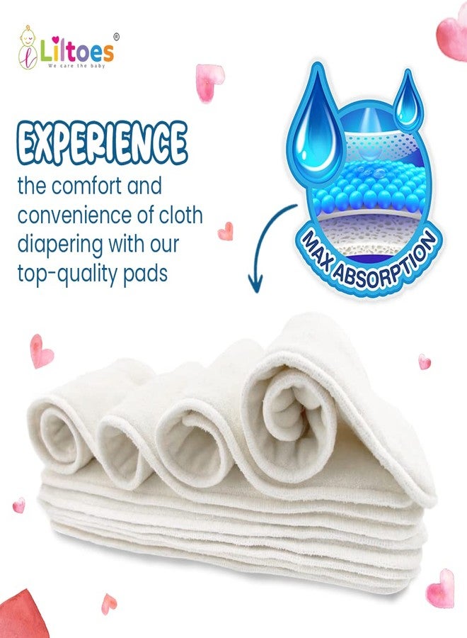 Liltoes CLOTH DIAPER COMBO OF 3 (CLOUD, ROSE-FLOWER & YELLOW) - Image 5