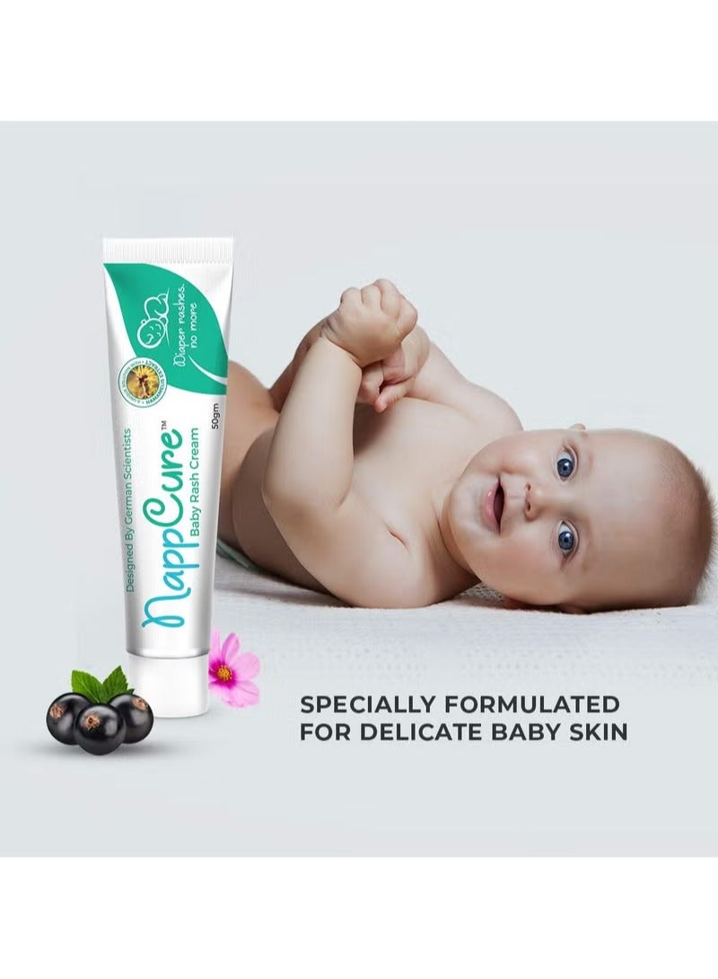 Nappcure Herbal Baby’s Diaper Rash Cream with Zincum 50ml  - Image 1