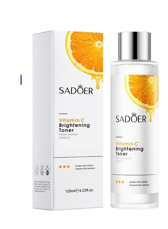 SADOER Vitamin C Toner to lighten and moisturize the skin, remove dark spots, prevent the appearance of pigmentation, and combat the signs of aging 120 ml - Image 1