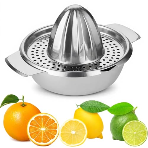 AGANIC - Premium Lemon Squeezer Stainless Steel – Manual Hand Juicer for Fruits, Mosambi Juice Maker, Lime & Orange Juice Squeezer Tool (Lemon Squeezer) - Image 1