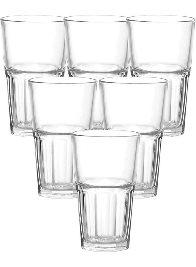 S-TOP Centra Long Drink Glass, Set Of 6, Clear, 420 Ml, P01962, Tall Glass, Collins Glass, Delmonico Glass, Cocktail Glass, Water Glass, Juice Glass - Image 1