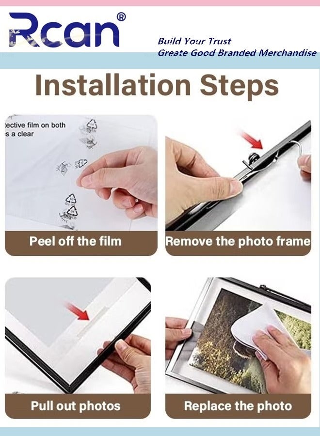 ركان مجموعة إطارات صور مكونة من 4 قطع للحائط أو سطح الطاولة مع إطار عرض حائطي وإطار صورة لسطح المكتب لصورة مقاس 12 × 16 بوصة - Image 4