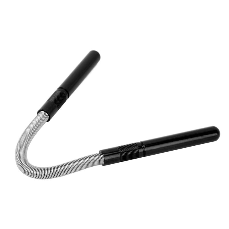 woobles Facial Hair Remover Stainless Steel Hair Removal Spring Women Portable Manual Hair Removal Tool Spring Threading Epilator for Upper Lip Chin Cheeks(Black)-Black - Image 1