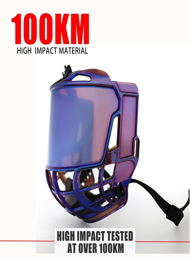 Gy Hockey Full Face Shield Visor Senior Hockey Face Shield Ice Hockey Helmet Visor Adult & Youth, Anti-Scratch/Anti-Fog/Ce Certified (Revo Bule) - Image 2