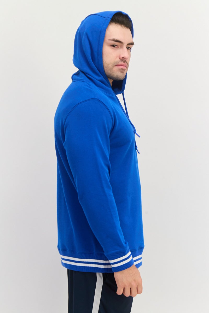 SKECHERS Men Sportswear Fit Long Sleeve Outdoor Sweatshirt, Blue  - Image 2