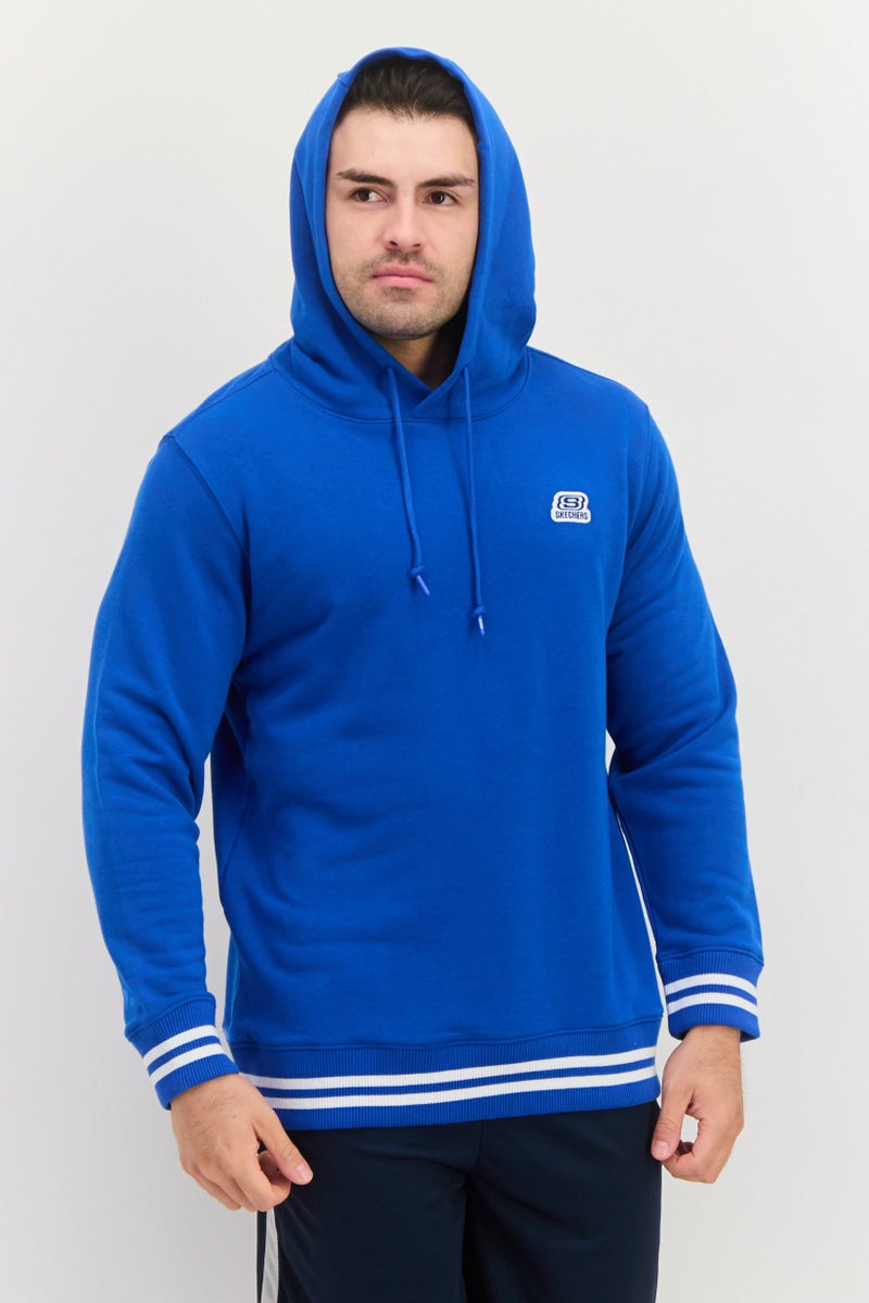 SKECHERS Men Sportswear Fit Long Sleeve Outdoor Sweatshirt, Blue  - Image 1