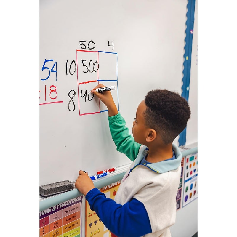 EXPO Low-Odor Dry Erase Markers, Chisel Tip, Assorted Colors, 4-Count - Image 2