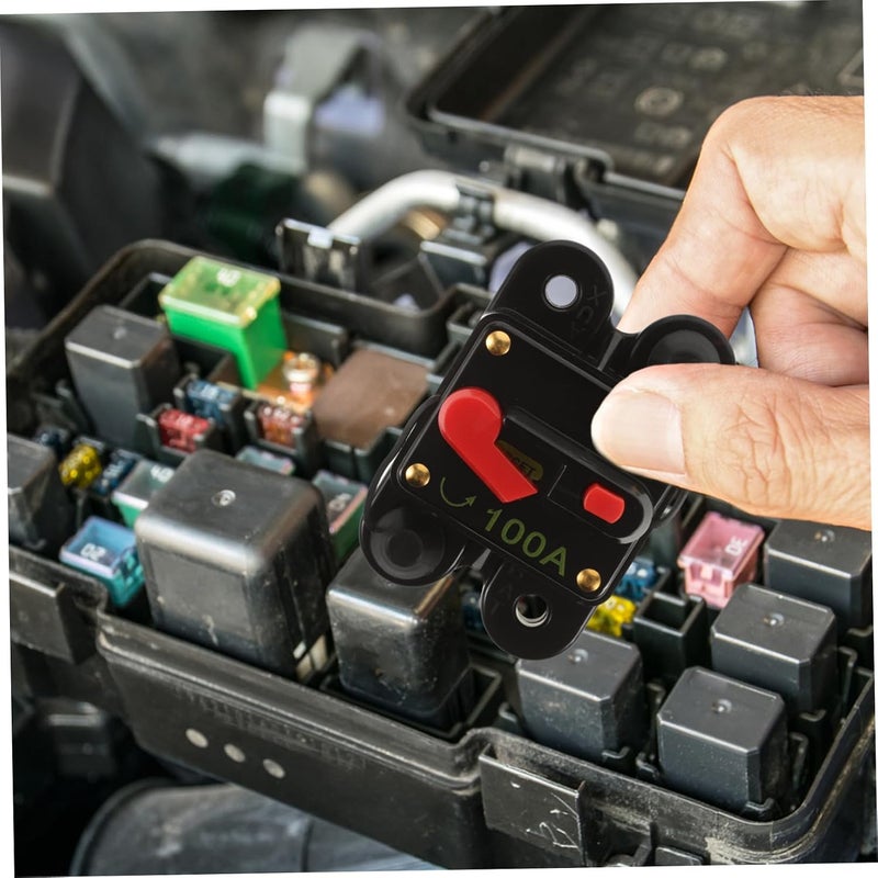 PartyKindom 100 Amp Auto Reset Circuit Breaker for Automotive Use Self-Resetting Fuse Marine Circuit Breaker for Car Electrical Systems - Image 4