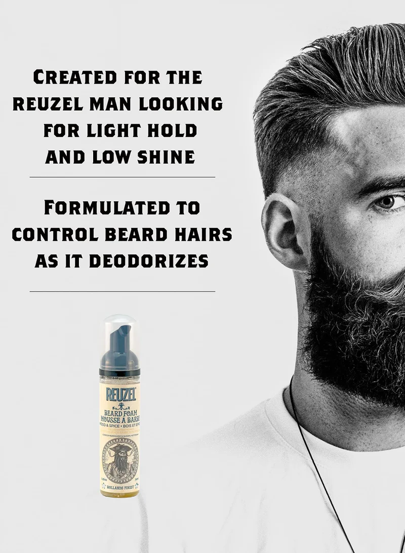 Reuzel  Wood & Spice Beard Foam - 2.36oz/70ml  | Best Price UAE