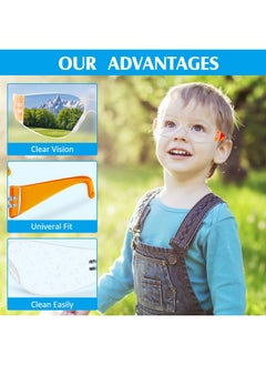 Patelai 36 Pieces Kids Safety Glasses Bulk Kids Safety Goggles Eye Protection Goggles Scratch Resistant Eyewear Safety Glasses For Kids Science Class Lab Sports Shooting Landscaping Child Youth Size  - Image 4