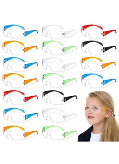 Patelai 36 Pieces Kids Safety Glasses Bulk Kids Safety Goggles Eye Protection Goggles Scratch Resistant Eyewear Safety Glasses For Kids Science Class Lab Sports Shooting Landscaping Child Youth Size  - Image 2