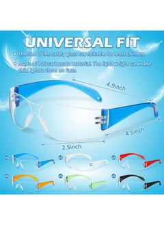 Patelai 36 Pieces Kids Safety Glasses Bulk Kids Safety Goggles Eye Protection Goggles Scratch Resistant Eyewear Safety Glasses For Kids Science Class Lab Sports Shooting Landscaping Child Youth Size  - Image 3